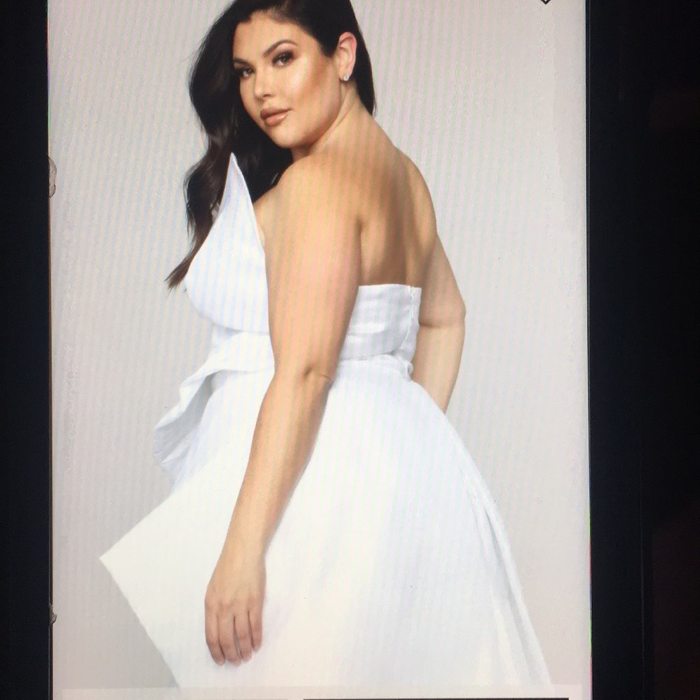 Show stopping head turning sexy white dress